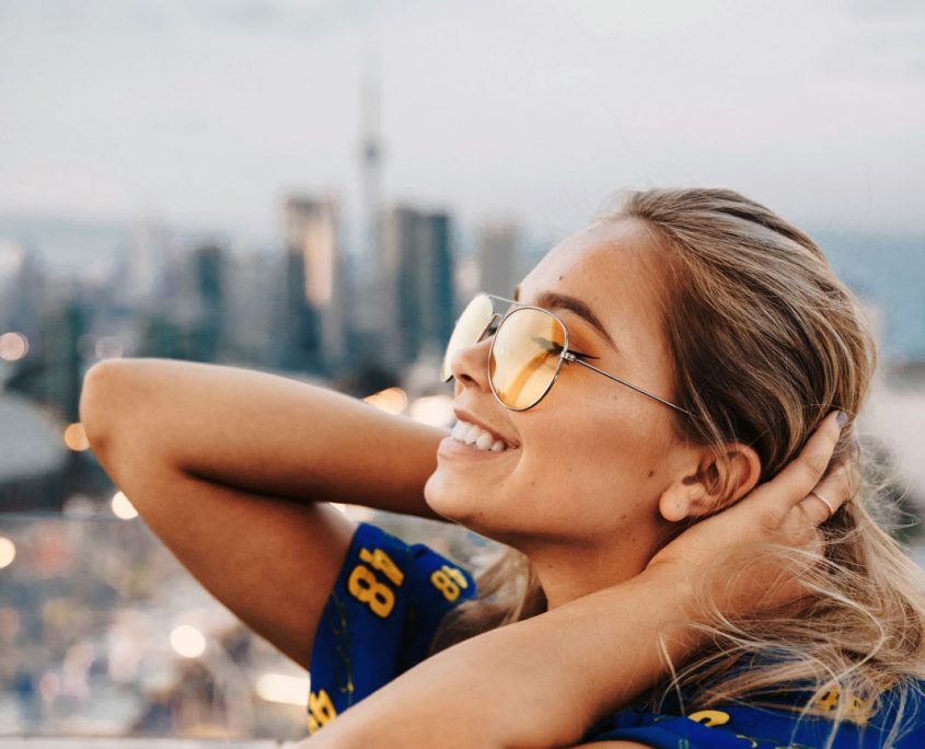 woman smiling white teeth